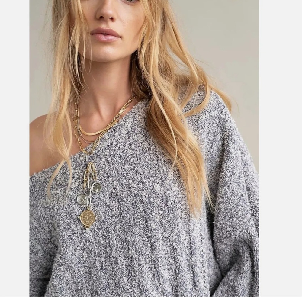 Free People Good Day Cropped Pullover Sweater